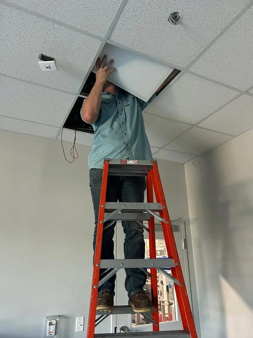 Upgrading office lighting for a manufacturer in Fort Worth